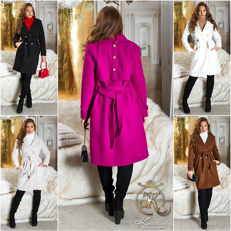 Style fashion Sexy Koucla Musthave Coat with golden details