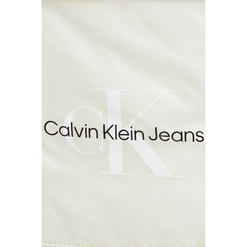 Detská bunda Calvin Klein Jeans zelená farba