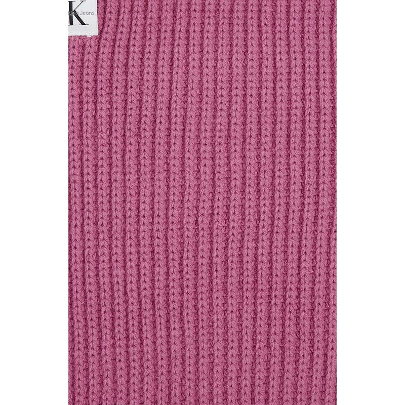 Šál Calvin Klein Jeans ružová farba, jednofarebný