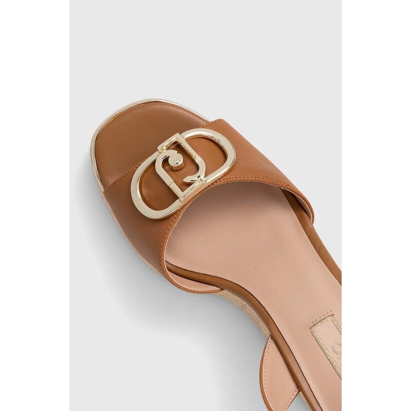 Kožené sandále Liu Jo KAREN 01 hnedá farba, SA4131P0102S1853
