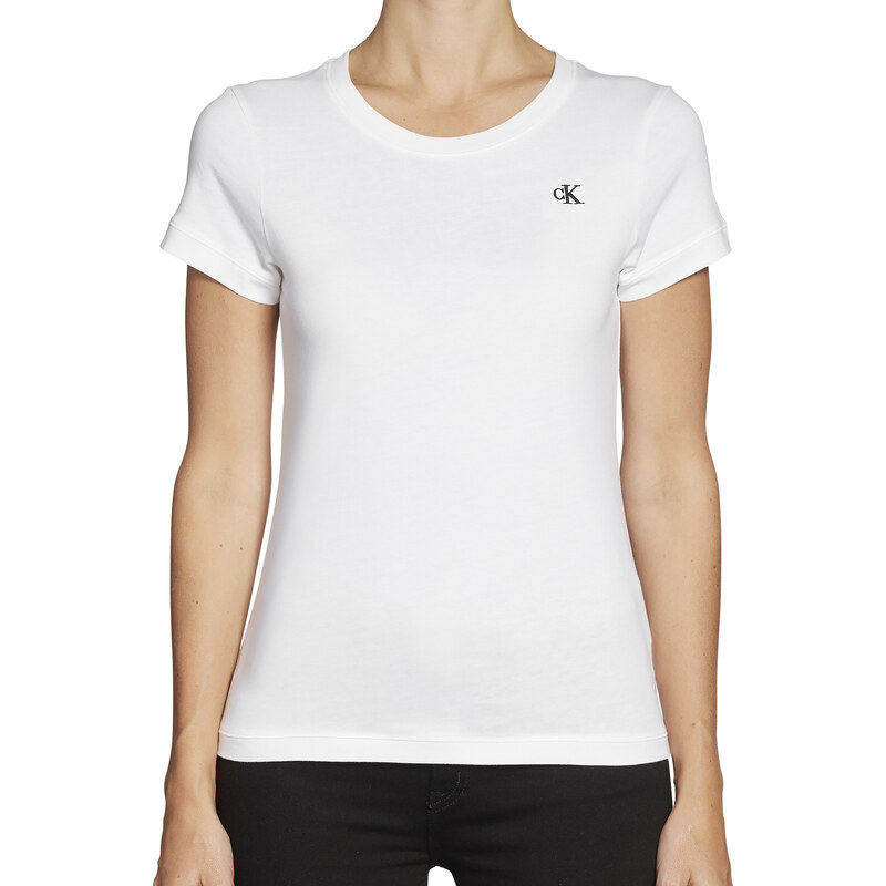 Calvin Klein Dámske biele Slim Fit tričko