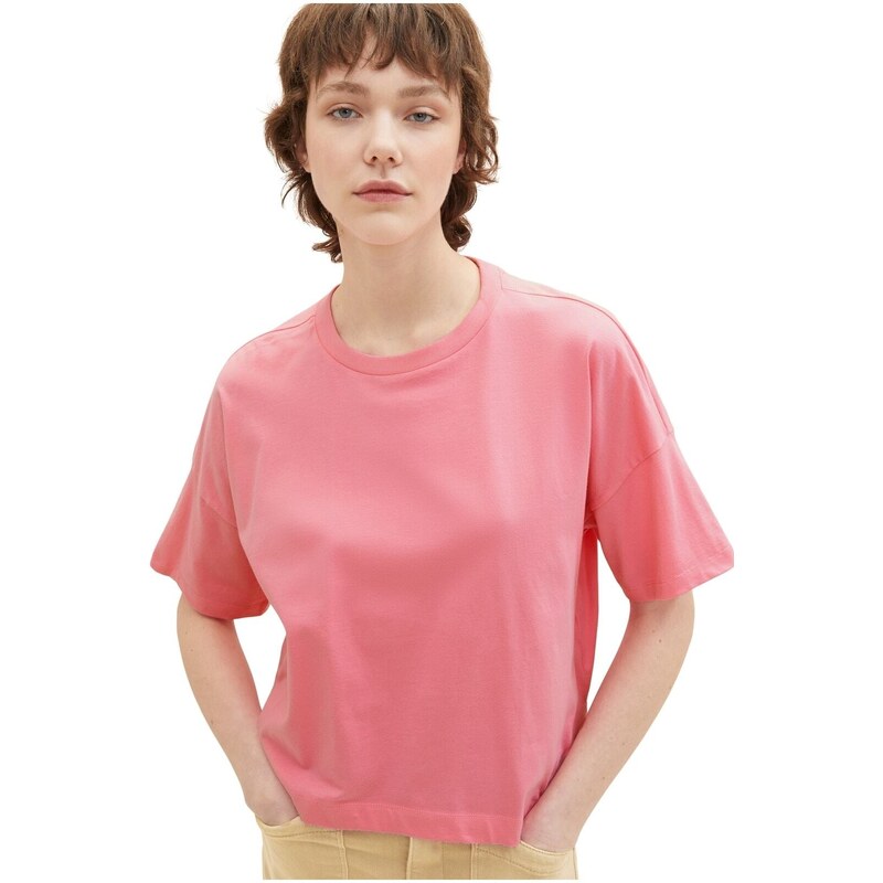 Tom Tailor Tričko - Ružová - Bežný strih