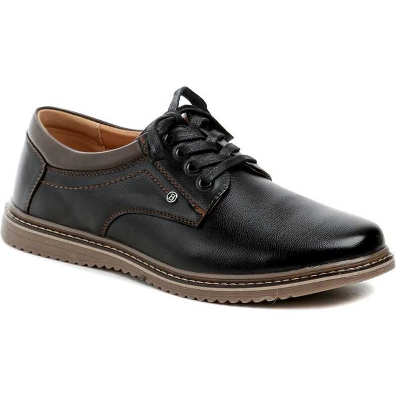 Wojtylko 8W24372C čierne pánske poltopánky 49950460