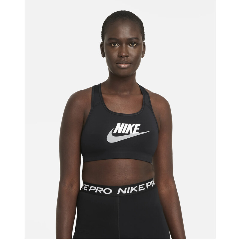 Nike Športová podprsenka - Čierna - Obyčajné 