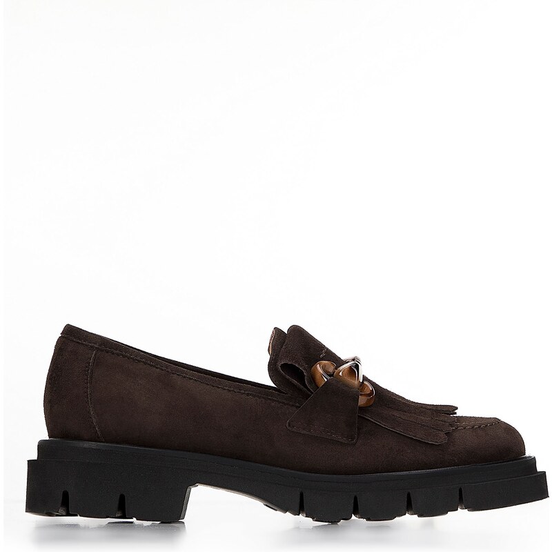 Wittchen Dámske semišové mokasíny so strapcami a prackou 98-D-104-4 67019906