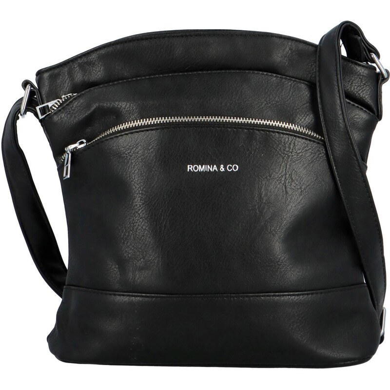 Dámska crossbody čierna - Romina & Co Bags Zigitta čierna 67442077
