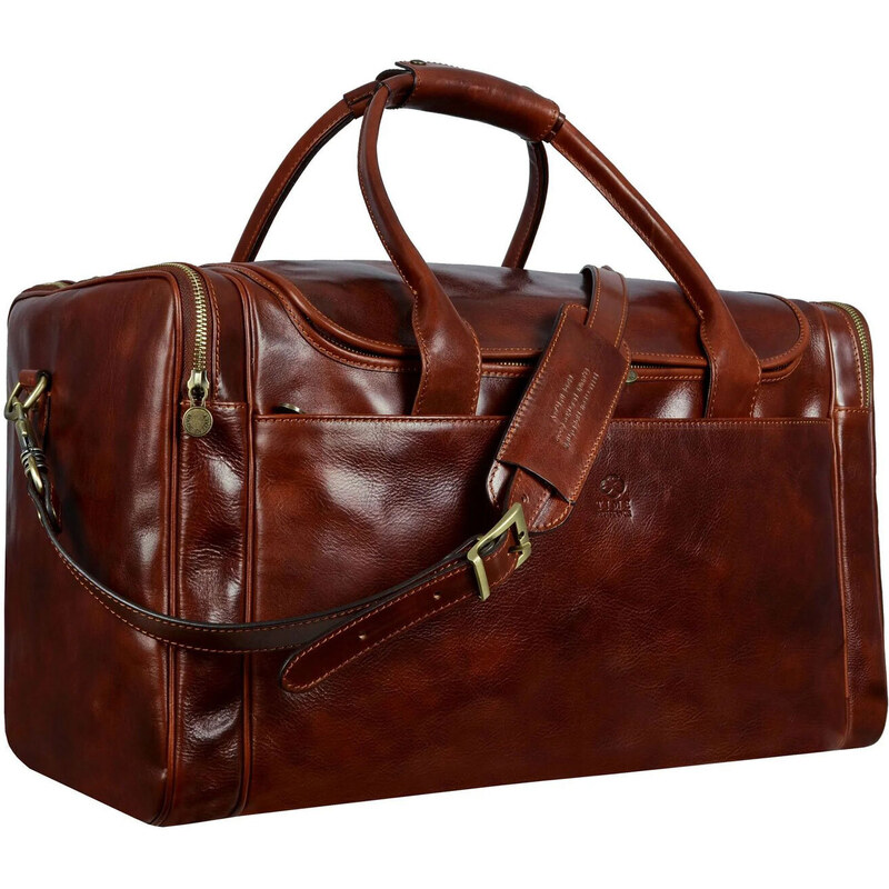 TopMode Veľká talianska kožená cestovná taška Premium 47686222