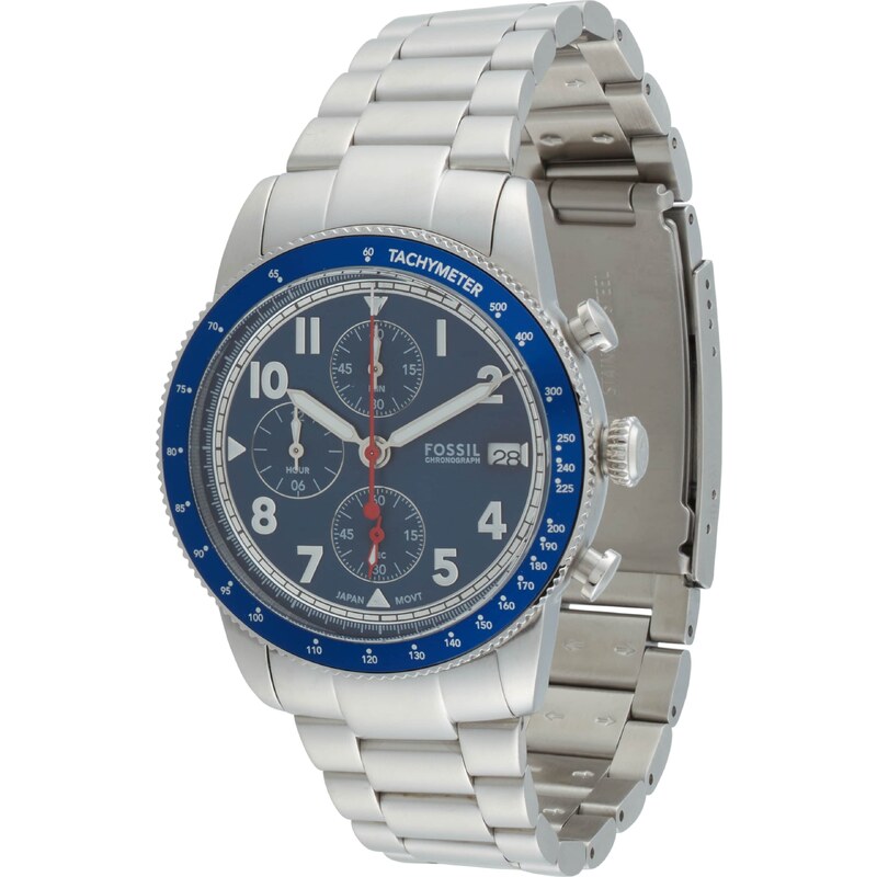 FOSSIL Analógové hodinky SPORT TOURER námornícka modrá / strieborná 54307678