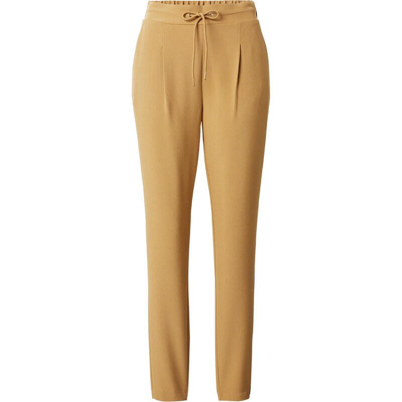 VERO MODA Nohavice s pukmi CARLA svetlohnedá 54285331