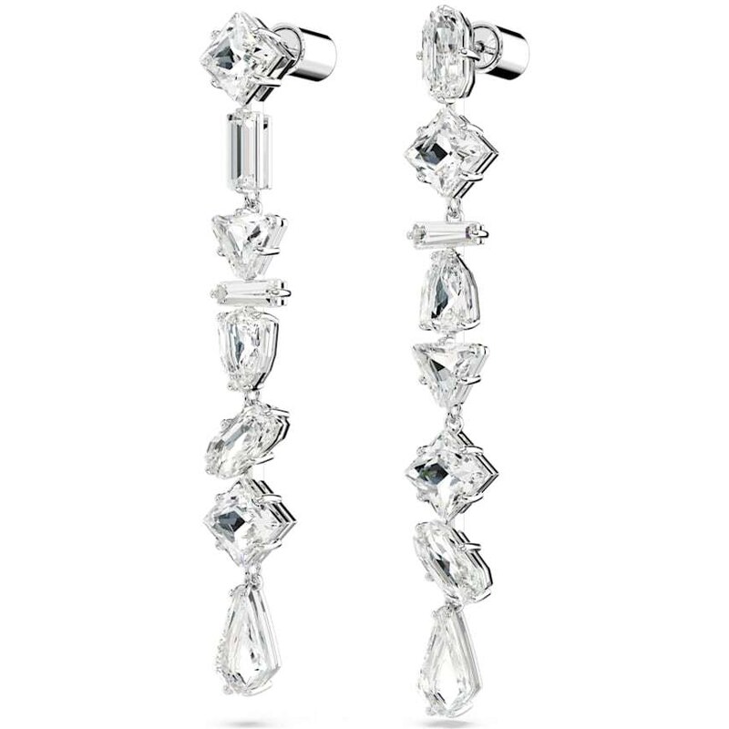 Swarovski Blyštivé asymetrické náušnice s krištáľmi Mesmera 5661687 66583992