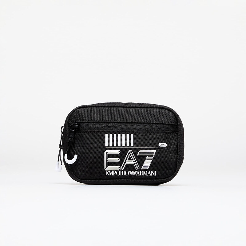 EA7 Emporio Armani Unisex Small Pouch Bag Black/ White Logo Universal 50017262