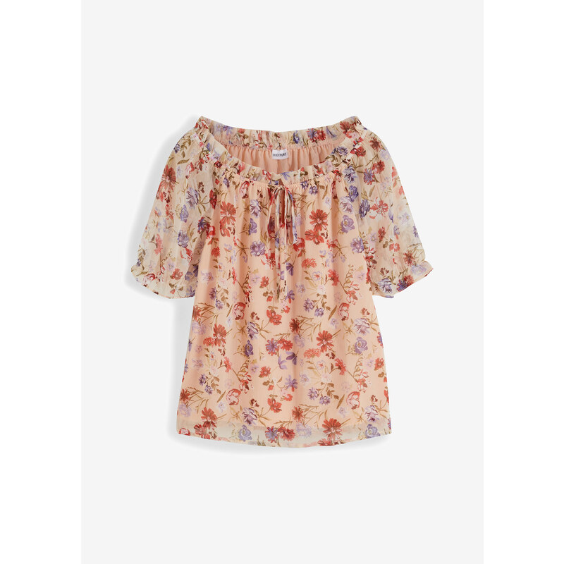 bonprix Tuniková blúzka Carmen, farba ružová 45007041