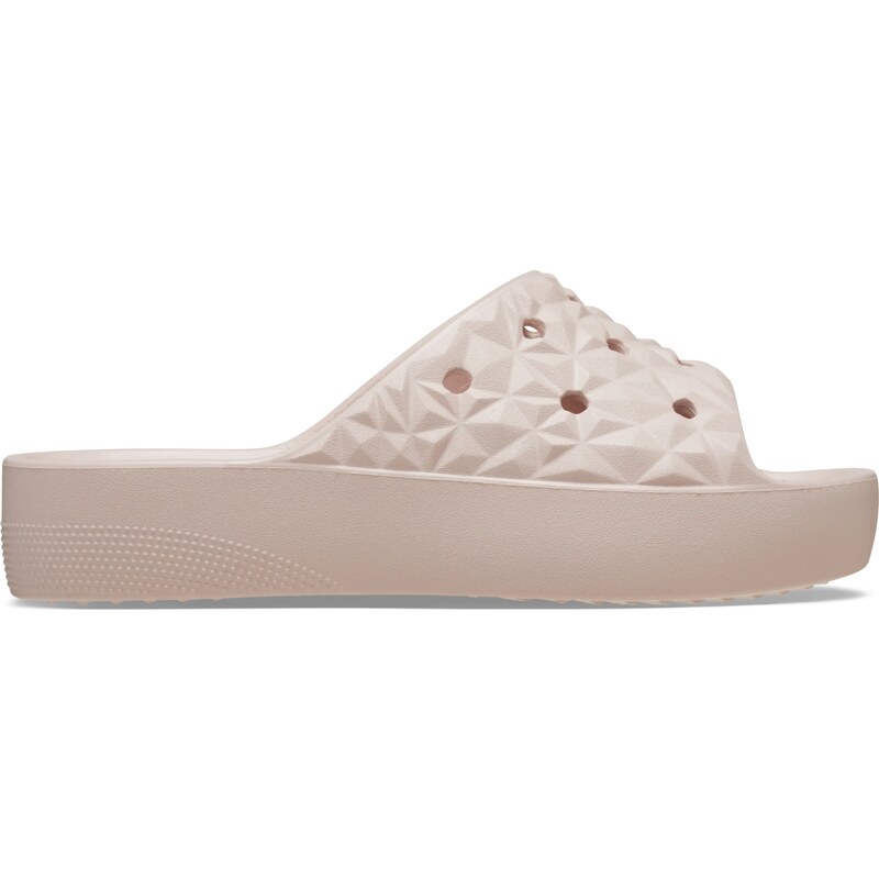 Dámske šľapky Crocs Classic Platform Geometric svetlo ružová 50039153