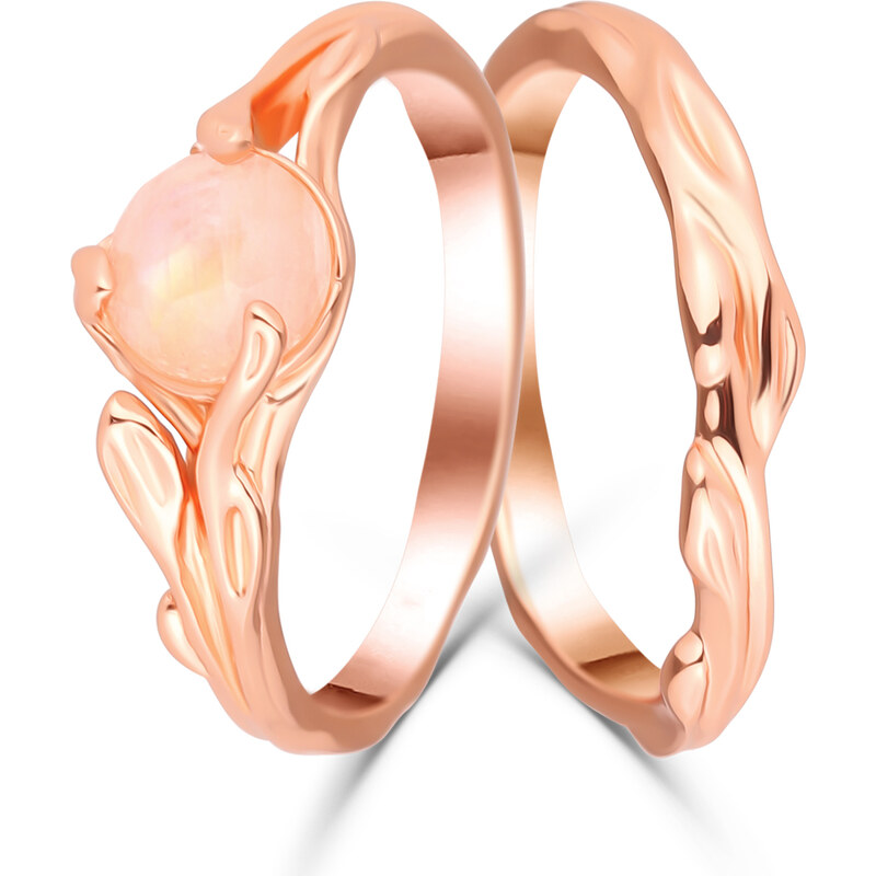 Olivie Dva strieborné prstene MESAČNÝ KAMEŇ 7757 45557651