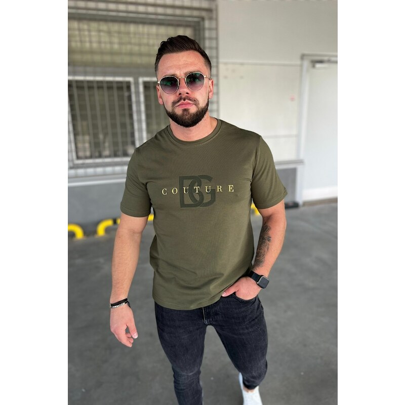 Brandenburg Couture Pánske khaki tričko BG 48557610