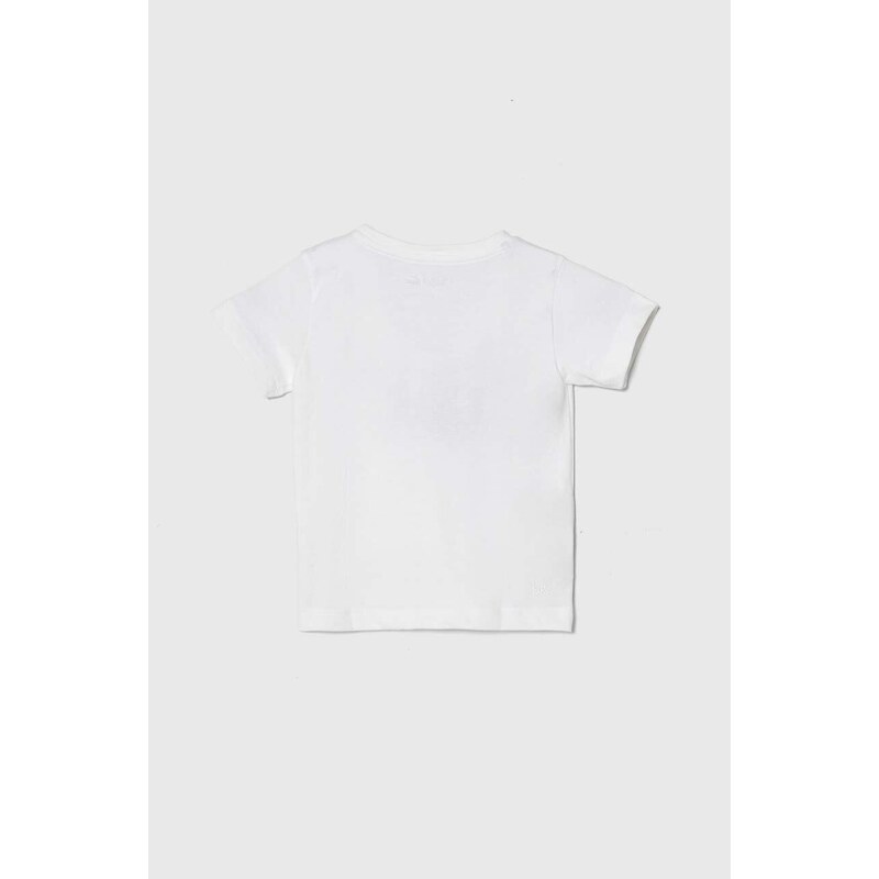 Detské tričko Lacoste biela farba, s potlačou