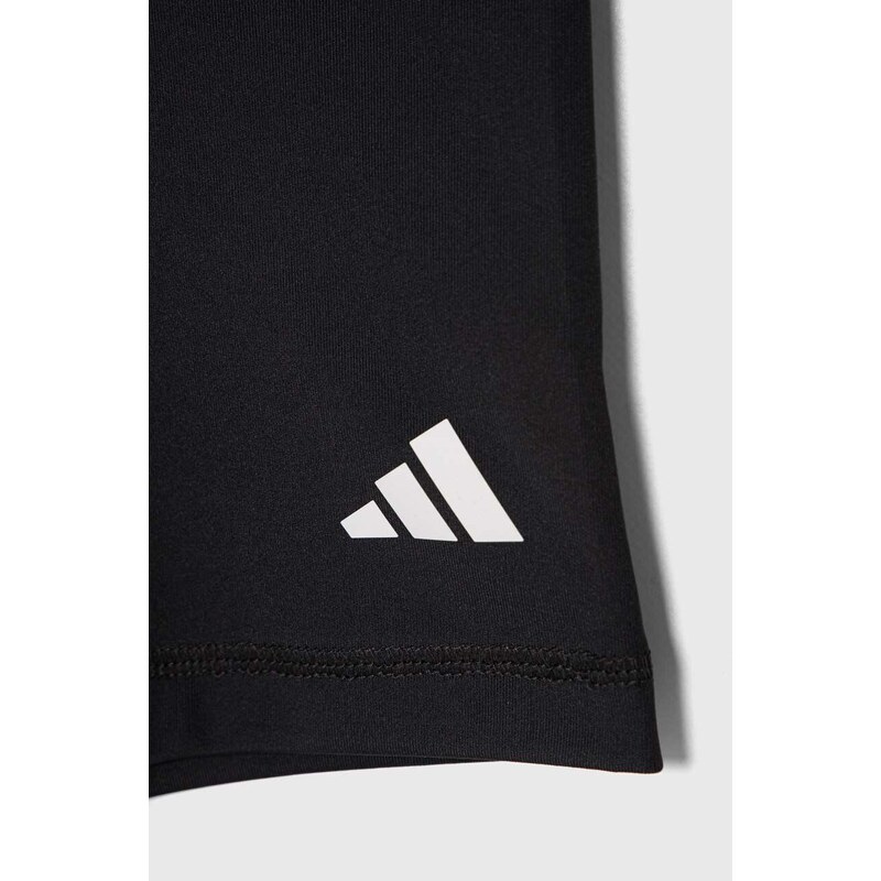 Detské krátke nohavice adidas čierna farba, jednofarebné