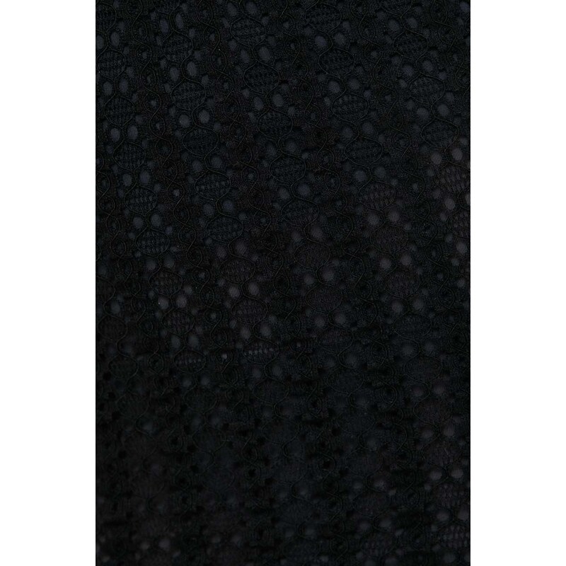 Sukňa Pinko čierna farba, midi, rovný strih, 103186 A1PY,