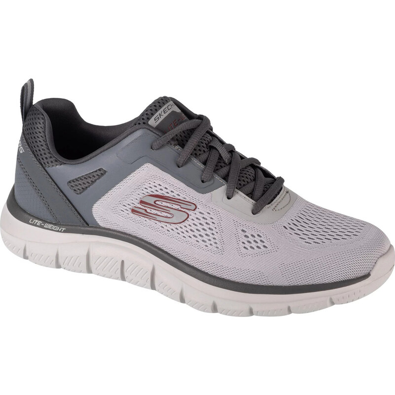 Sivé pohodlné tenisky Skechers Track-Broader 232698-GYCC 50049136