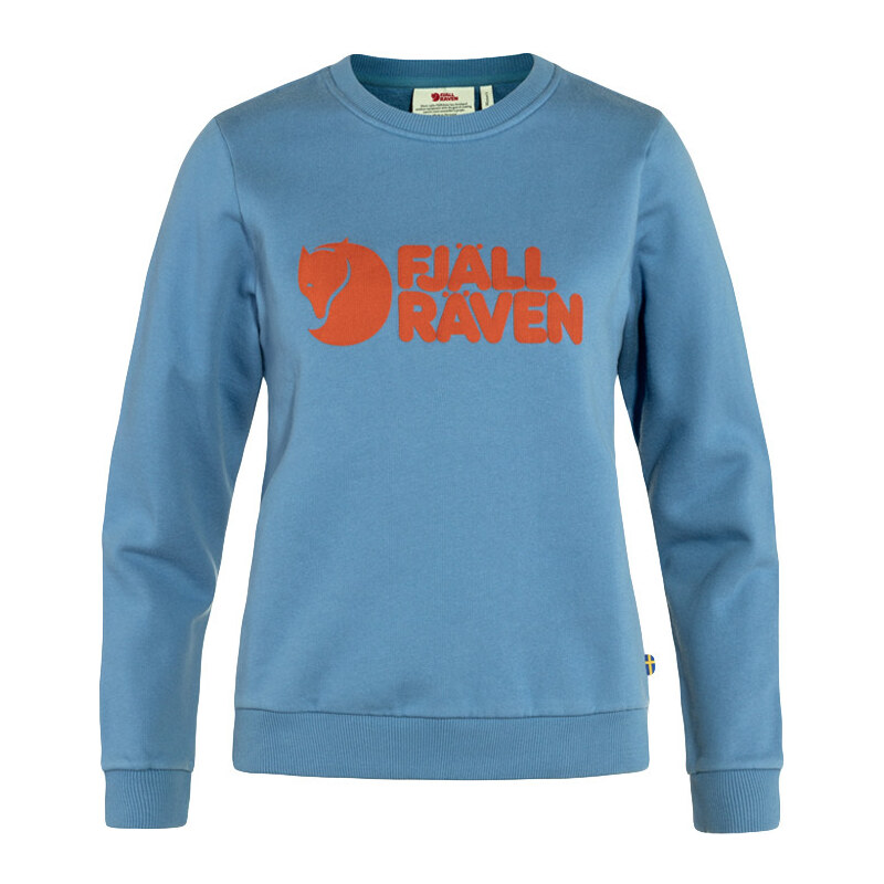 Fjällräven Logo Sweater W Dawn Blue - Terracotta Brown 65399189