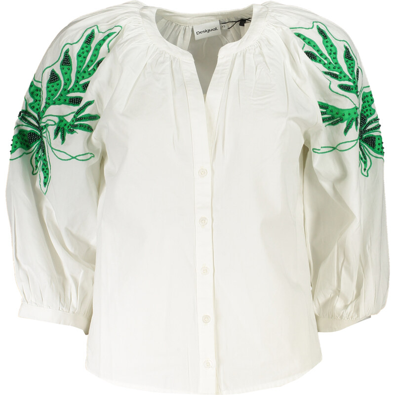 Elegantná Dámska Košeľa DESIGUAL Biela 65998155
