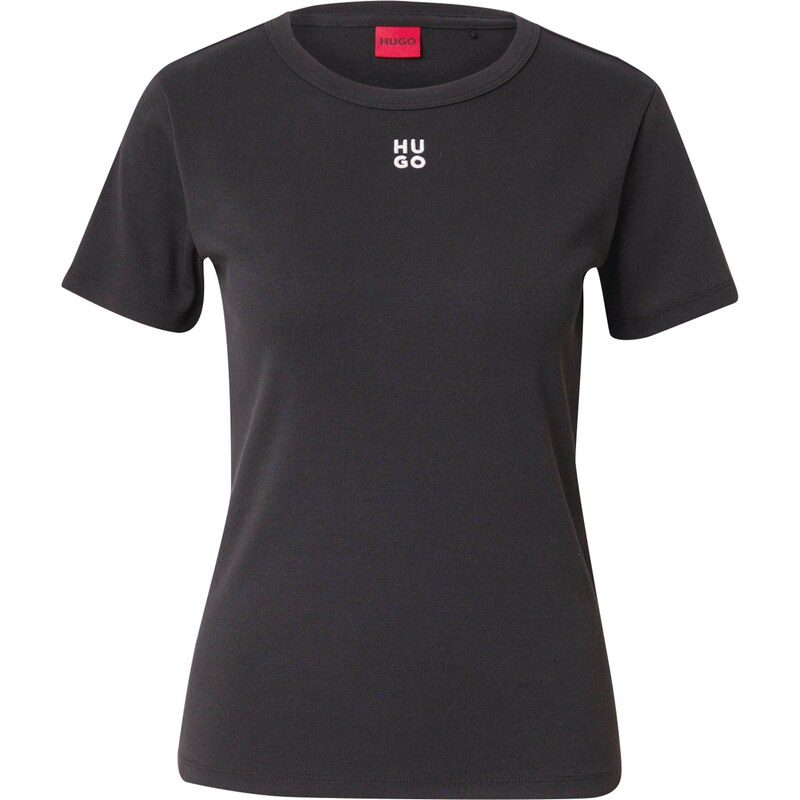 HUGO Tričko Deloris čierna / biela 52151889