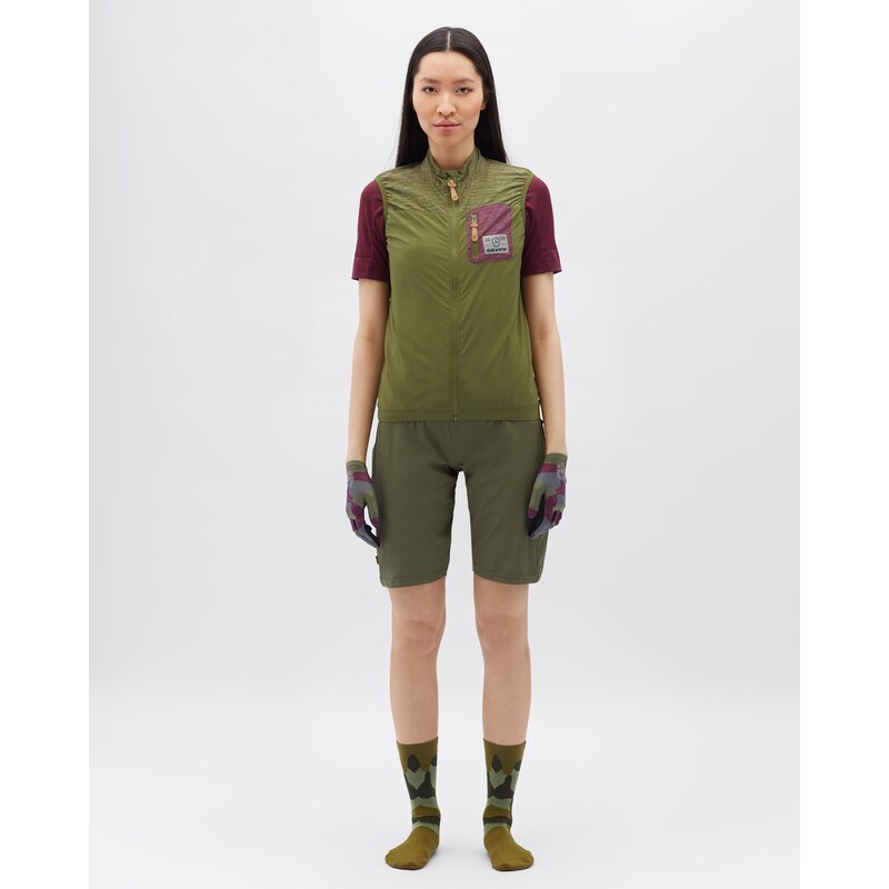 Dámska gravel vesta Silvini Caira zelená/ružová 50066691