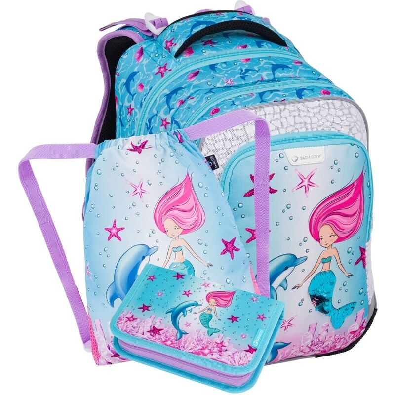 Bagmaster LUMI 24 A malý školský set pre prvákov – morská panna 62194009