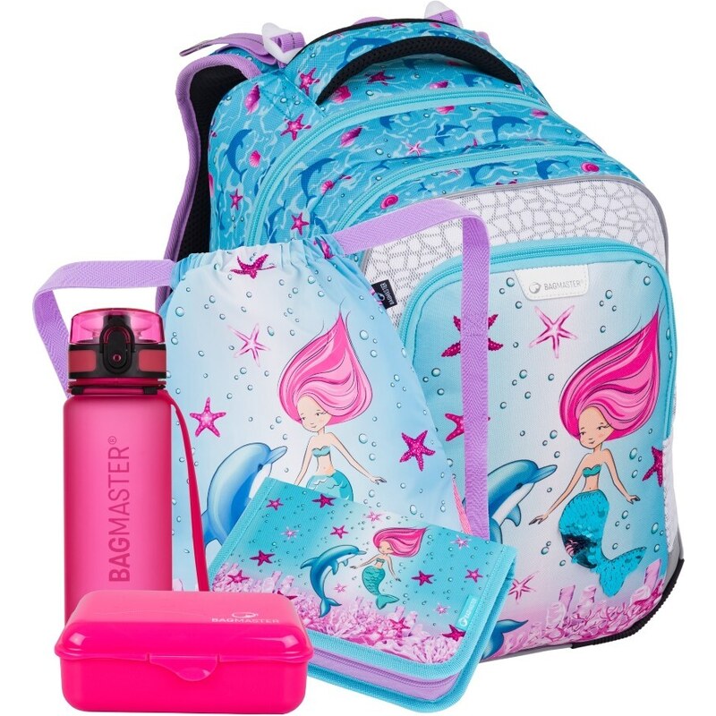 Bagmaster LUMI 24 A veľký školský set pre prvákov – morská panna 62194010