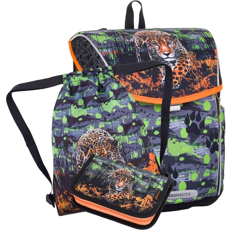 Bagmaster PRIM 24 B malý školský set pre prvákov – leopard 62194017
