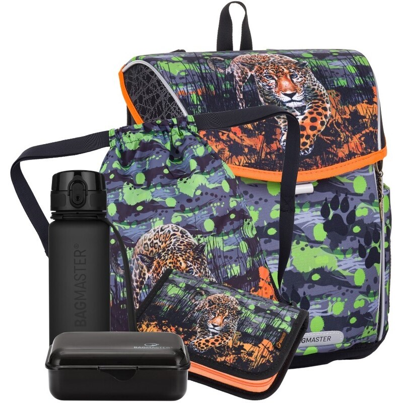 Bagmaster PRIM 24 B veľký školský set pre prvákov – leopard 62194018