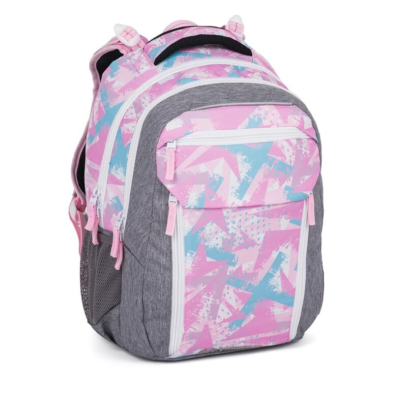 Bagmaster PORTO 24 B školský batoh – ružovo-modrý 62194025