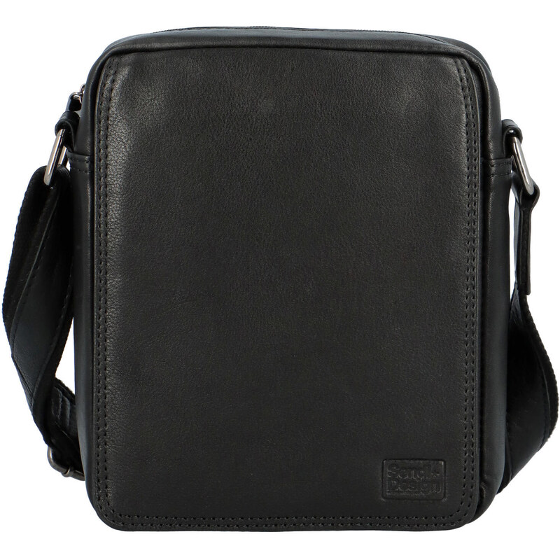 Pánska kožená taška čierna - SendiDesign Merlim A čierna 56864820