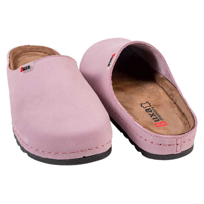 BUXA Dámska zdravotná obuv MEMORY - Šľapky - BZ125 - Ružový Nubuk