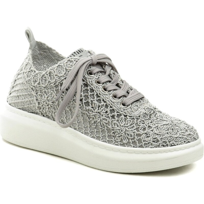 Mustang 1468-301-22 šedé dámske poltopánky 50072853