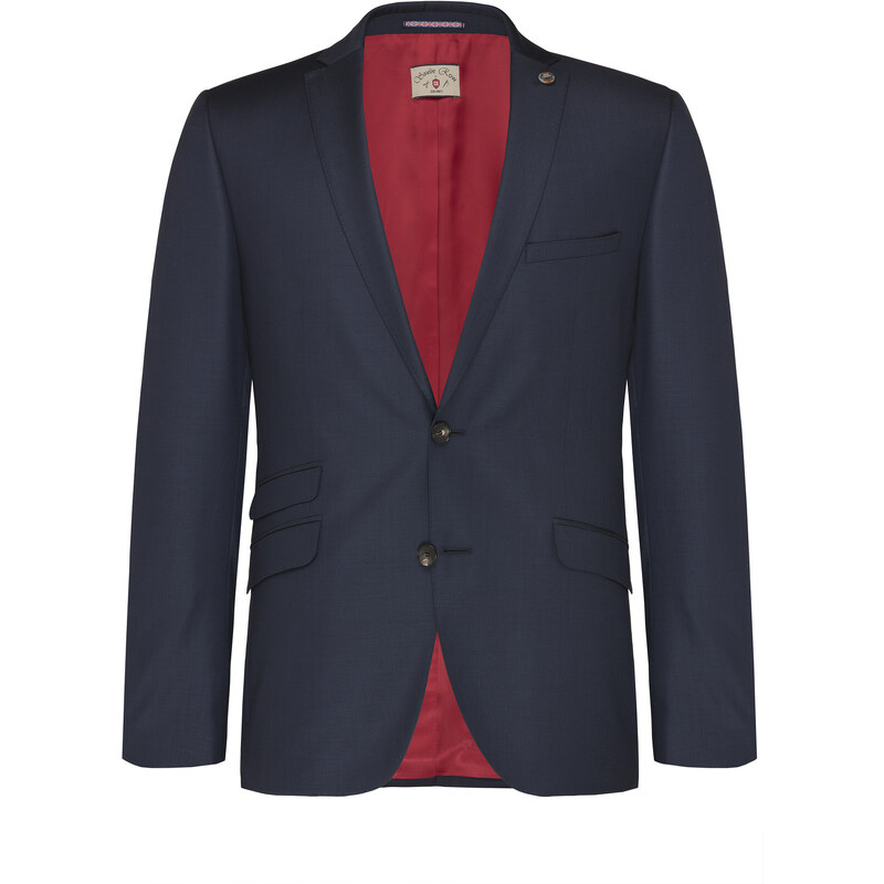 Club of Gents Pánske vlnené oblekové sako SAVILE ROW by CG slim fit 50072886