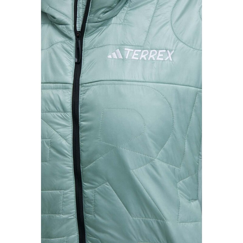 Športová bunda adidas TERREX Xperior Varilite Hybrid PrimaLoft zelená farba, IP1469