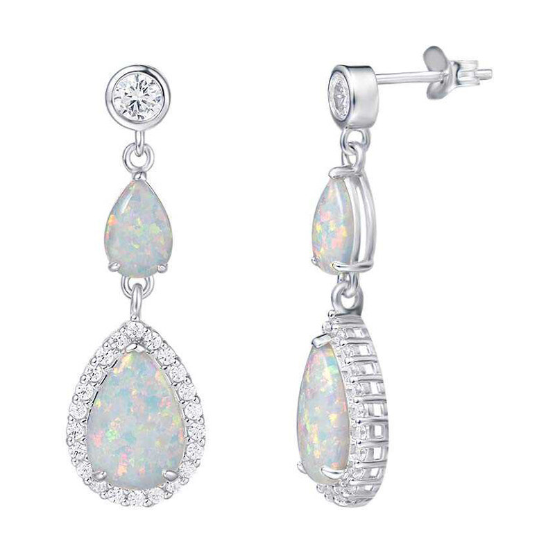 Dámske strieborné náušnice GINETTE 50088259