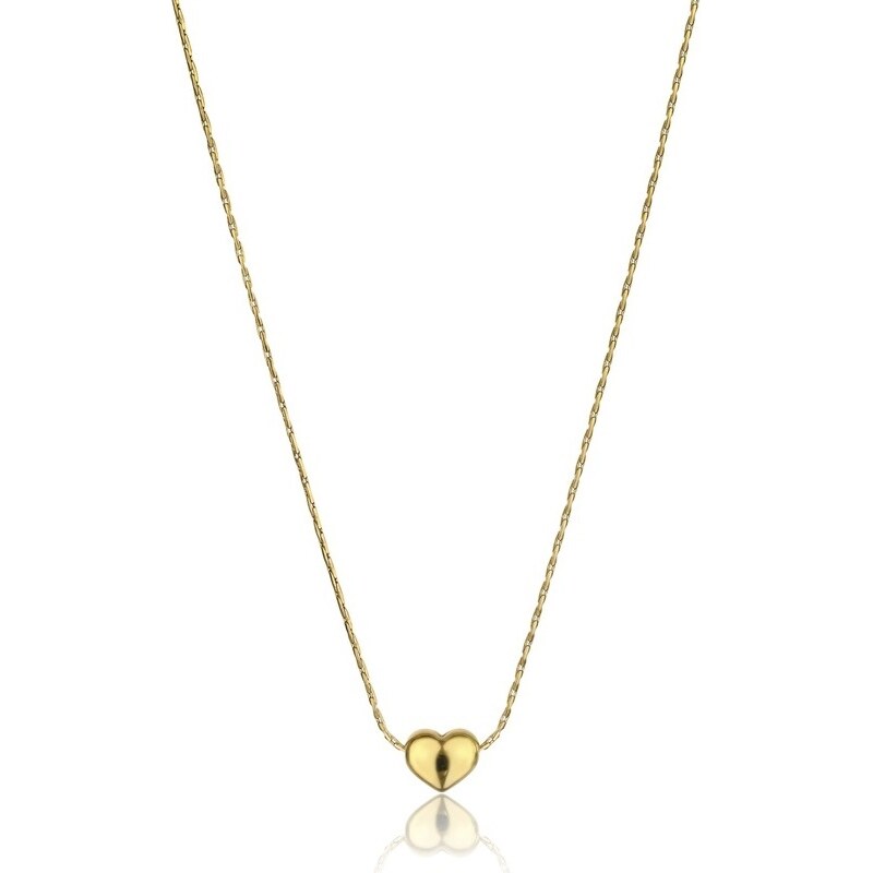 Emily Westwood Romantický pozlátený náhrdelník Srdce Lilah EWN23093G 66594908