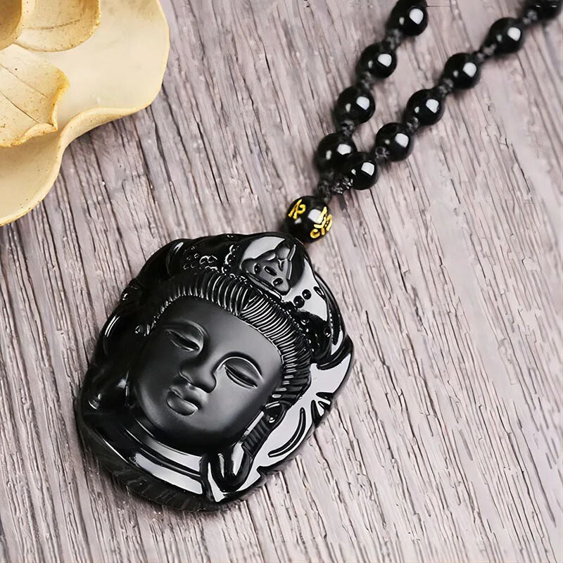 BudNej Amulet OCHRANA a LÁSKA z obsidiánu MN6031 50095889