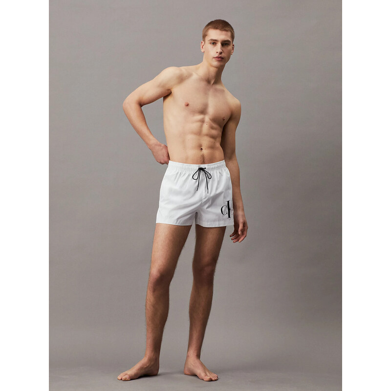 Pánske plavky KM0KM01015 YCD white - Calvin Klein 50094237
