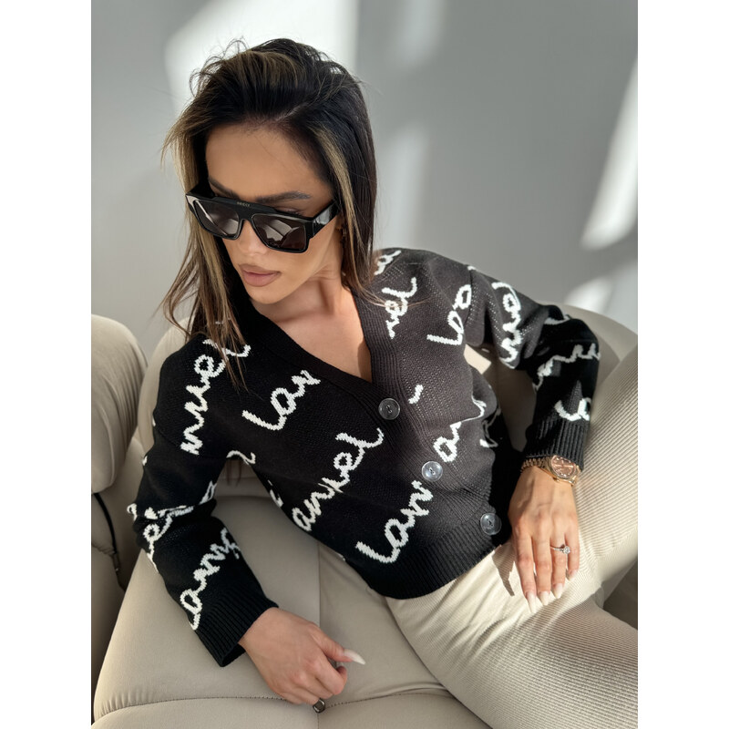 LaManuel Dámsky čierny sveter SATISFY 50098948