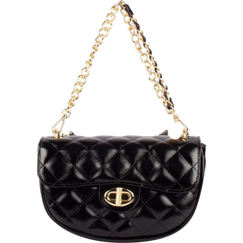 faina Kabelka na rameno zlatá / čierna 55751430