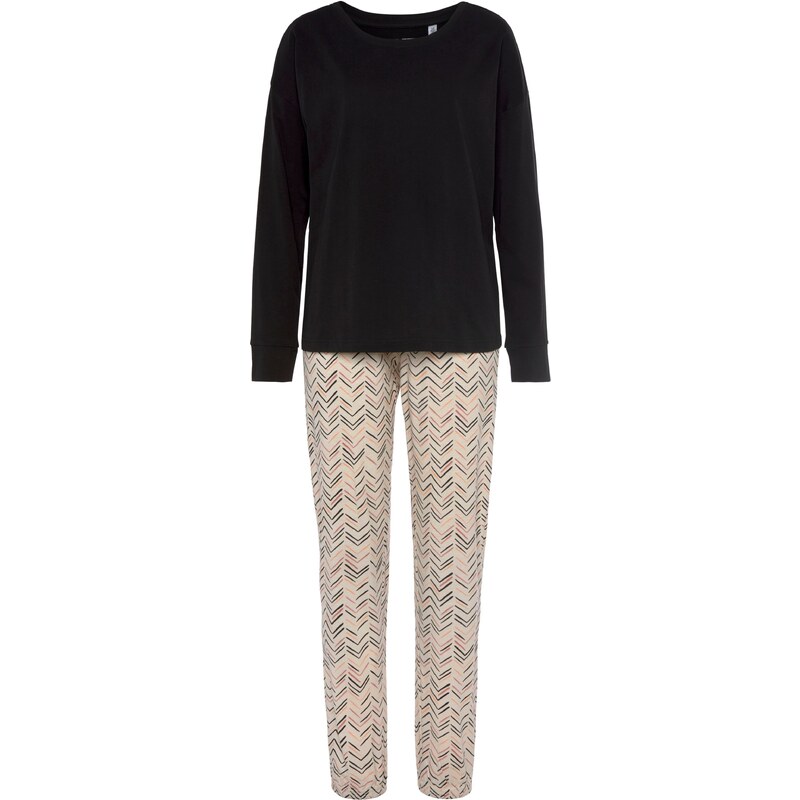 VIVANCE Pyžamo zmiešané farby / čierna 54254456