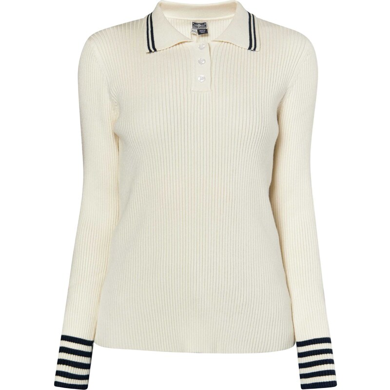 DreiMaster Maritim Sveter námornícka modrá / biela ako vlna 54255970