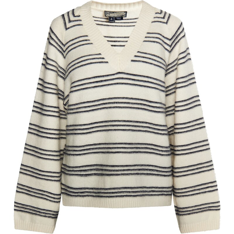 DreiMaster Vintage Sveter Incus tmavomodrá / vaječná škrupina 54256039