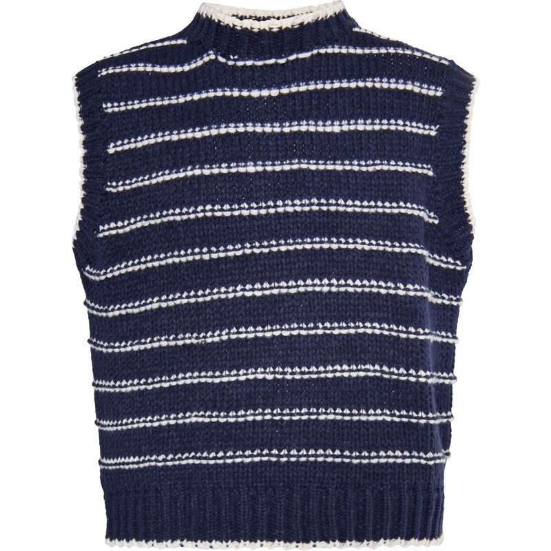 DreiMaster Maritim Sveter Boundry námornícka modrá / biela 54263494