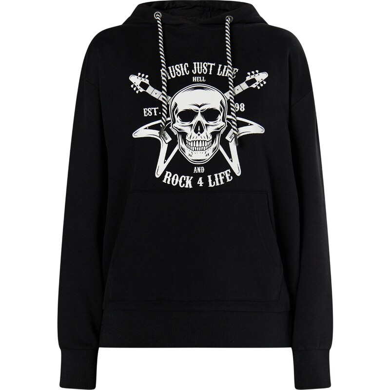 myMo ROCKS Mikina Blonda čierna / biela 54265538