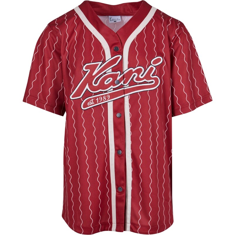 Karl Kani Tričko tmavočervená / biela 54265925