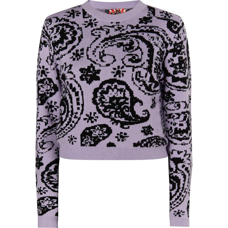 myMo ROCKS Sveter Blonda fialová / čierna 54266963